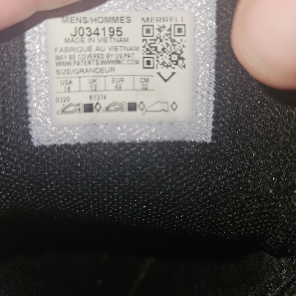 Merrell Mens Altalight Quantum Grip Black Sneaker Size 14 - Picture 8 of 12